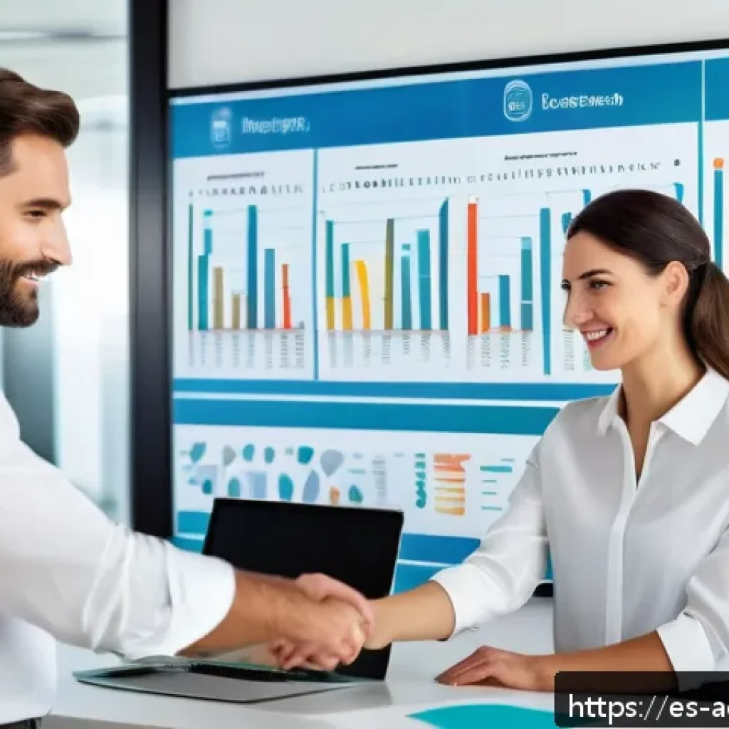 행정관리사 필수 암기사항 정리 - A modern office scene showing a diverse team of professionals collaborating around a large digital t...